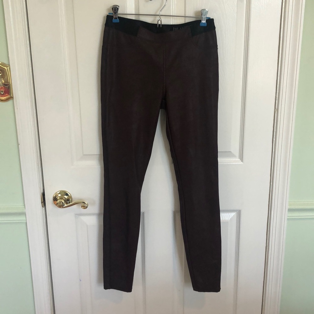 Blank NYC Red Leather Leggings - Picture 3 of 4